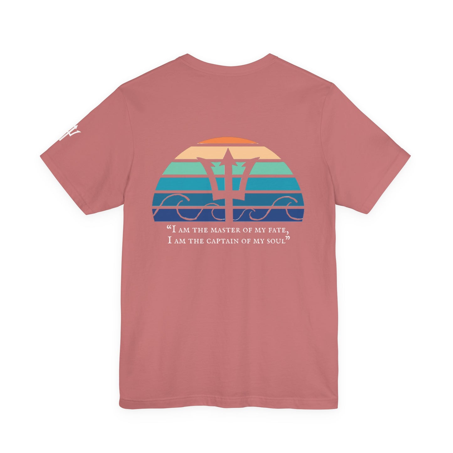 Captain of My Soul Tee — Retro Sunset Trident T-Shirt