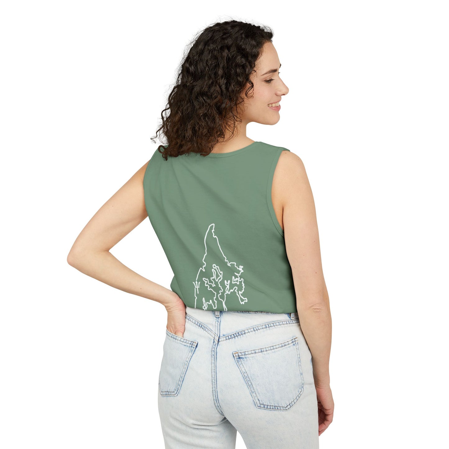 CrossFit Gym Logo Tank Top — Lightweight Garment-Dyed Fitness Tank
