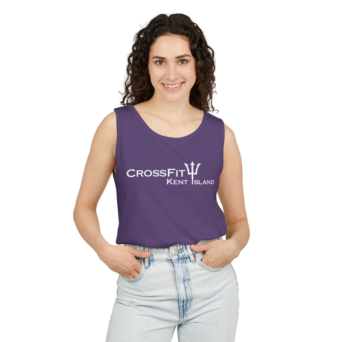 CrossFit Gym Logo Tank Top — Lightweight Garment-Dyed Fitness Tank