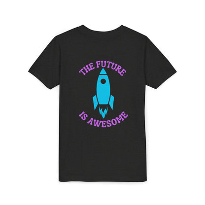 Youth Tee - "The Future Is Awesome" Rocket Kids T-Shirt (CrossFit Kent Island)