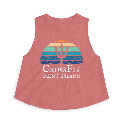 CrossFit Kent Island Women's Crop Top — Nautical Trident Workout Tank