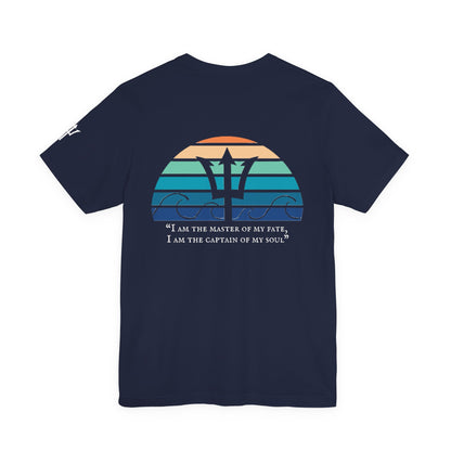 Captain of My Soul Tee — Retro Sunset Trident T-Shirt