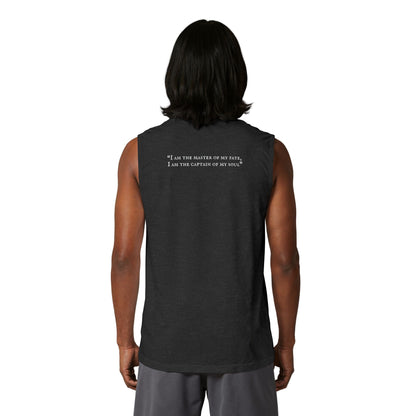CrossFit Kent Island Muscle Tank — Retro Sunset Logo Fitness Tank