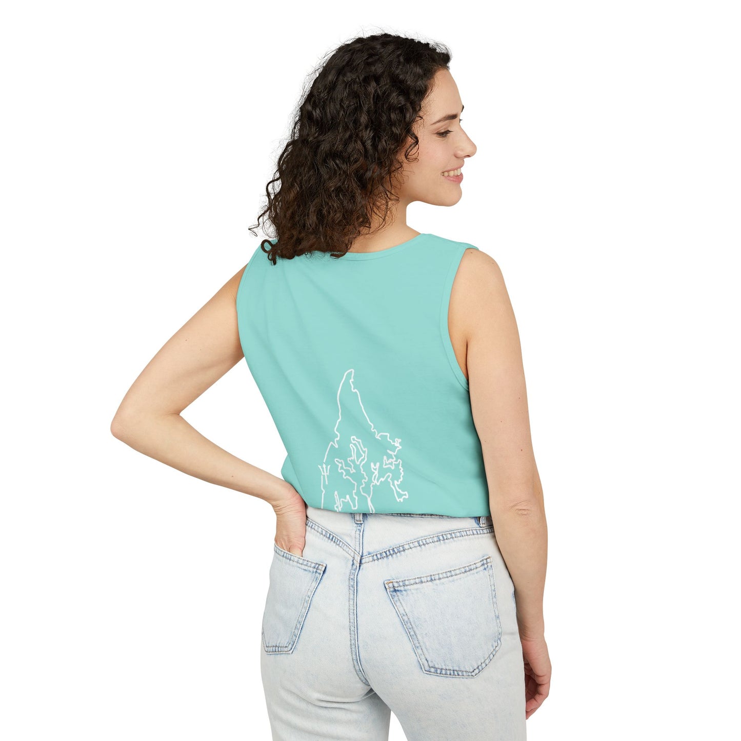 CrossFit Gym Logo Tank Top — Lightweight Garment-Dyed Fitness Tank