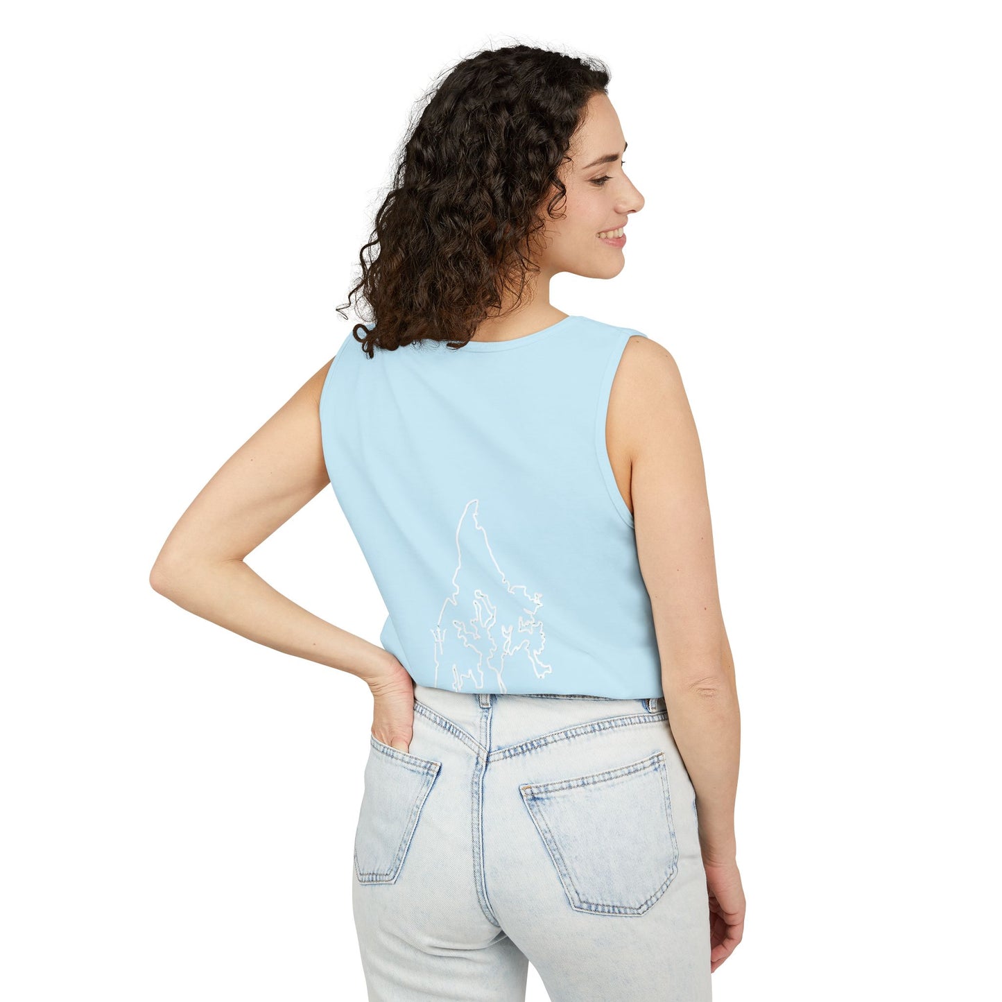 CrossFit Gym Logo Tank Top — Lightweight Garment-Dyed Fitness Tank