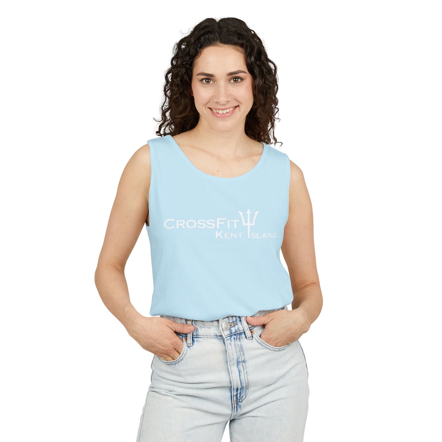 CrossFit Gym Logo Tank Top — Lightweight Garment-Dyed Fitness Tank