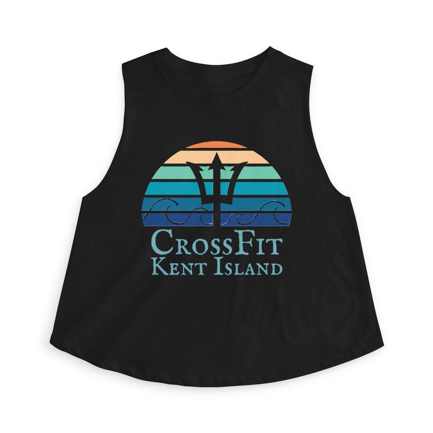 CrossFit Kent Island Women's Crop Top — Nautical Trident Workout Tank