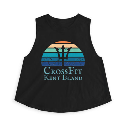 CrossFit Kent Island Women's Crop Top — Nautical Trident Workout Tank