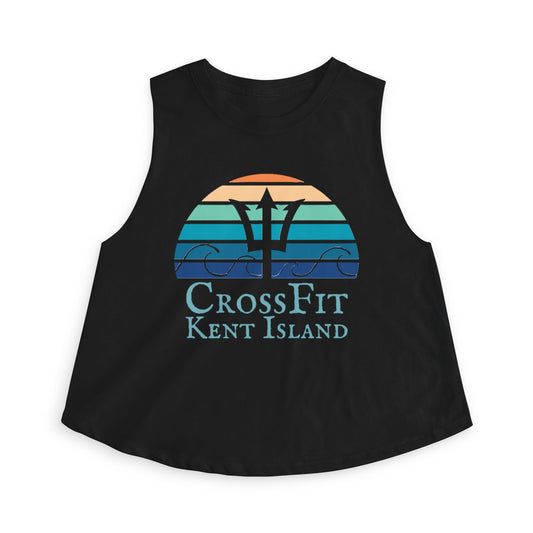CrossFit Kent Island Women's Crop Top — Nautical Trident Workout Tank