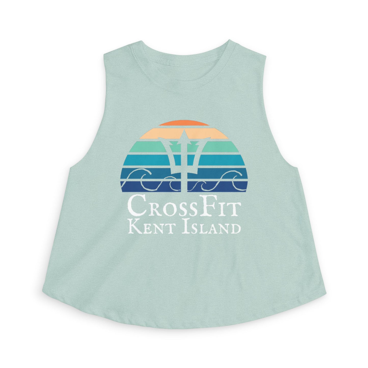 CrossFit Kent Island Women's Crop Top — Nautical Trident Workout Tank