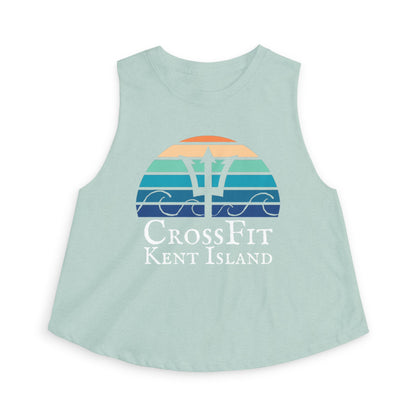 CrossFit Kent Island Women's Crop Top — Nautical Trident Workout Tank