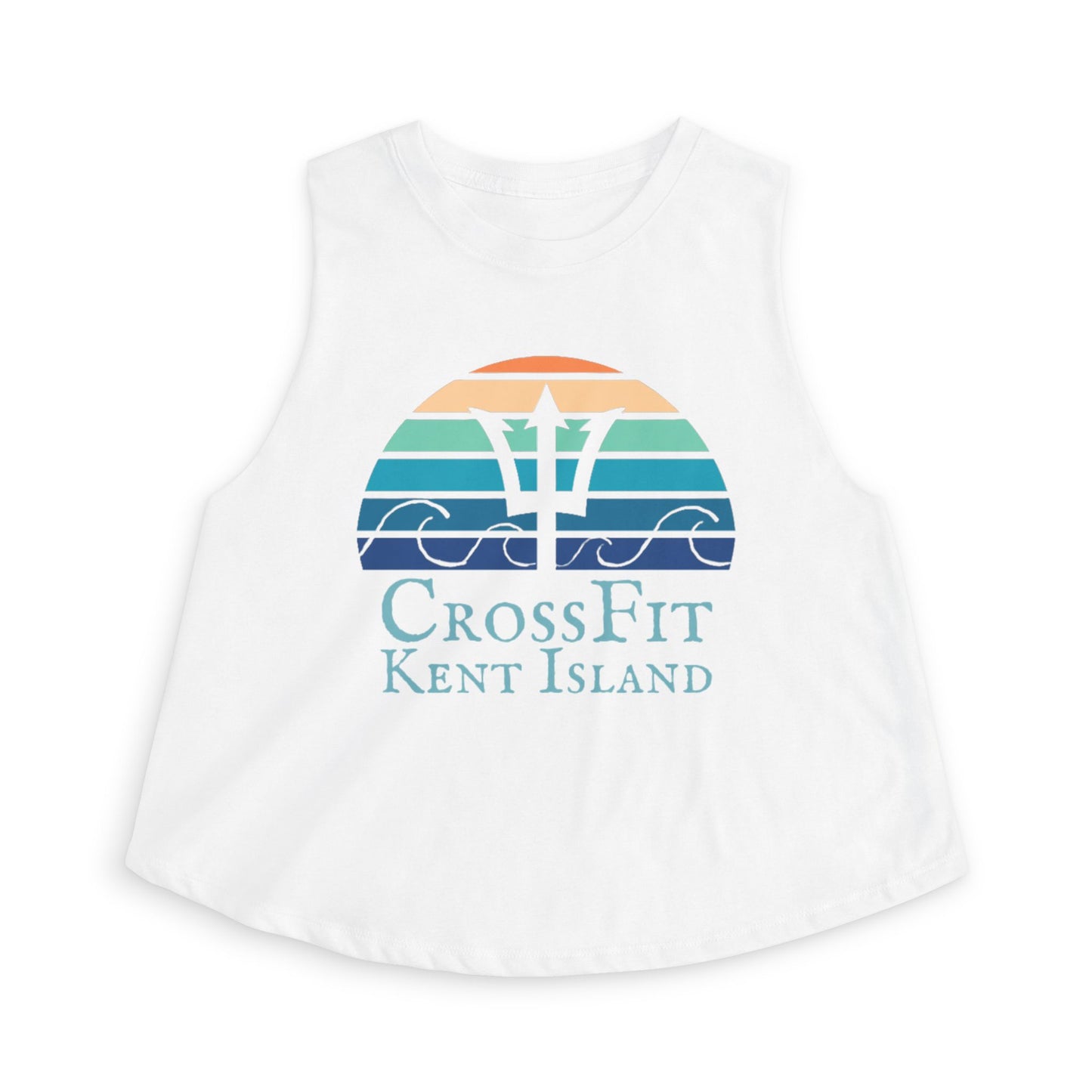 CrossFit Kent Island Women's Crop Top — Nautical Trident Workout Tank