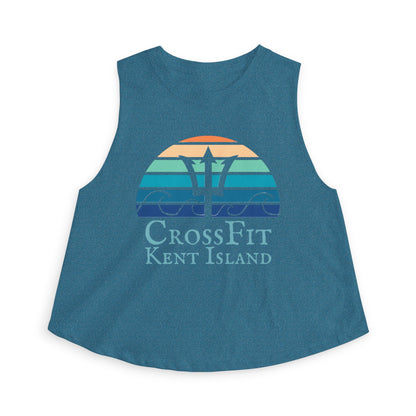 CrossFit Kent Island Women's Crop Top — Nautical Trident Workout Tank