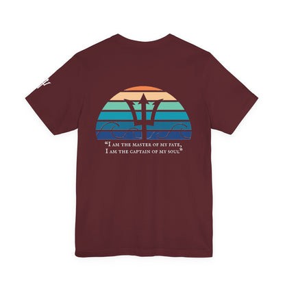 Captain of My Soul Tee — Retro Sunset Trident T-Shirt