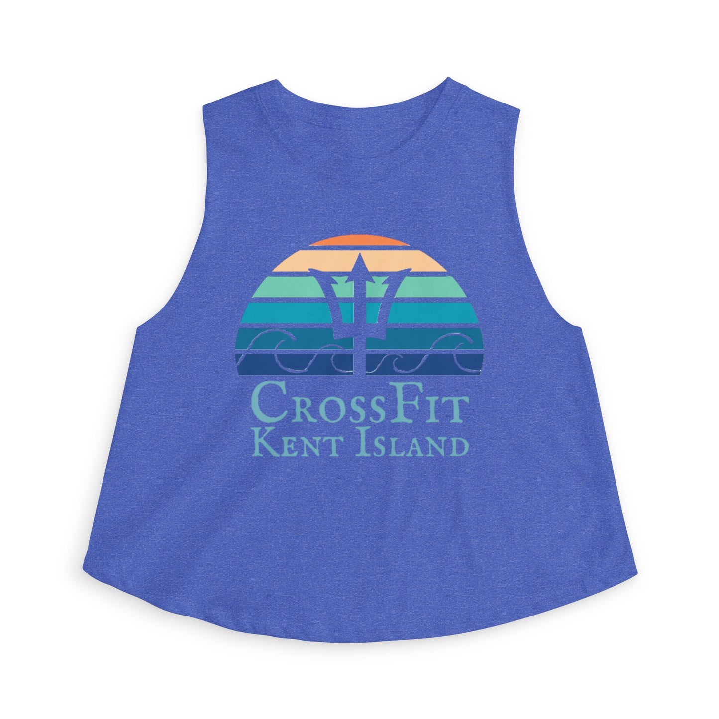 CrossFit Kent Island Women's Crop Top — Nautical Trident Workout Tank